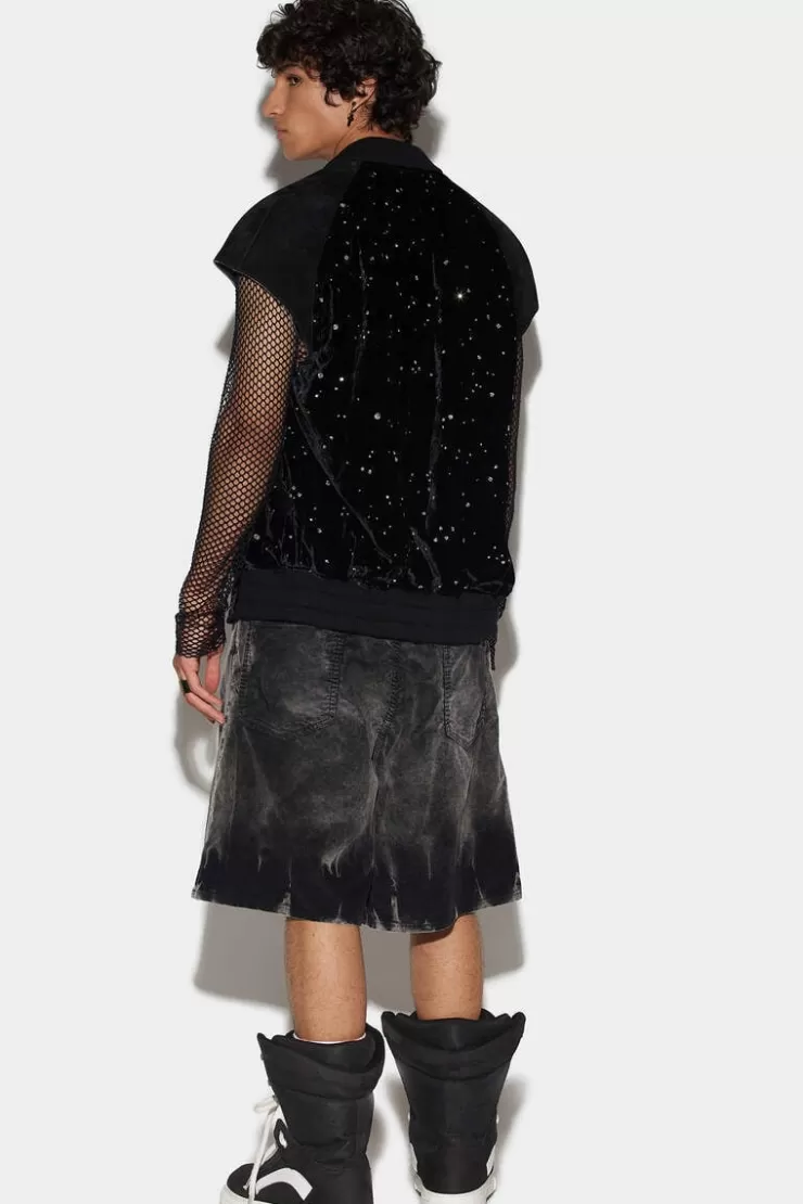 Dsquared2 Acid Cord Wash Surfer Denim Shorts>Uomo Pantaloni Corti