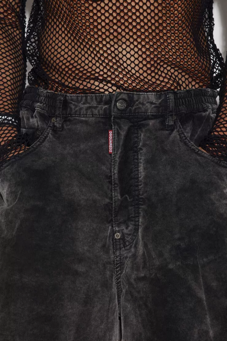 Dsquared2 Acid Cord Wash Surfer Denim Shorts>Uomo Pantaloni Corti