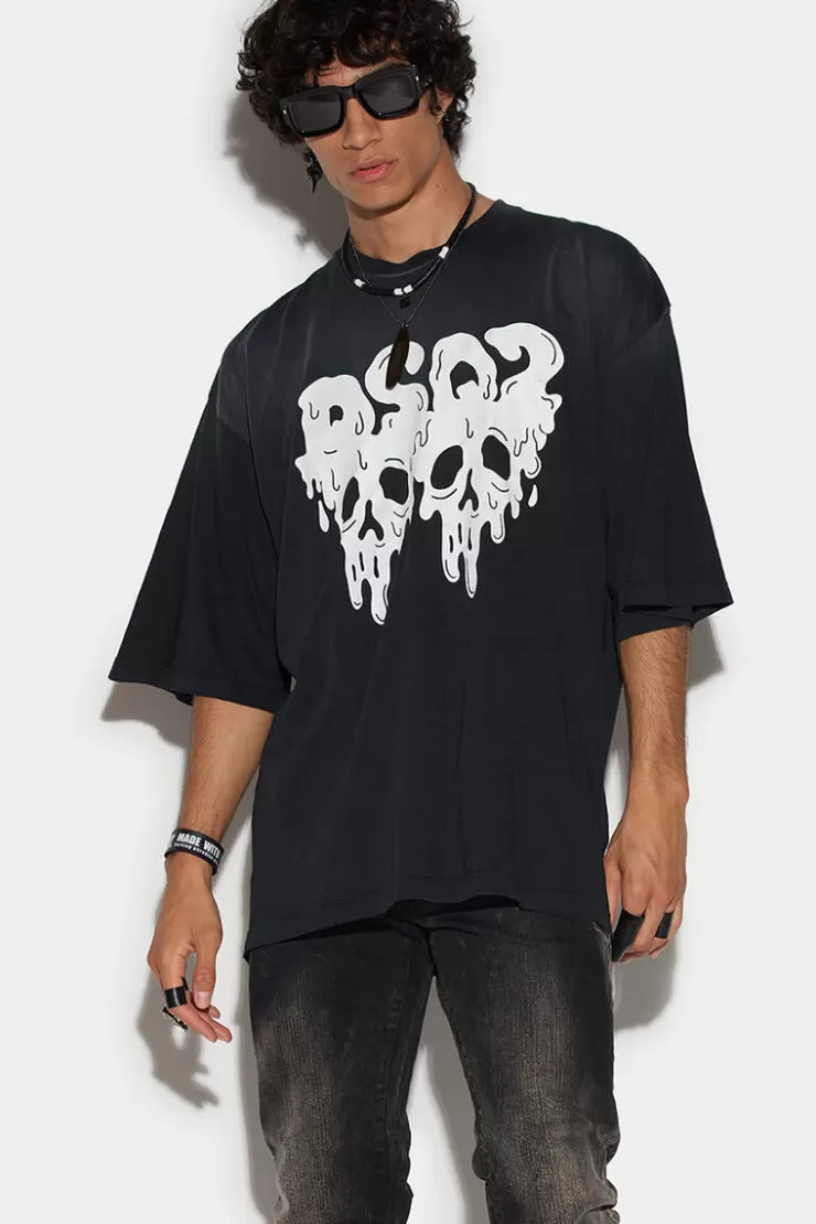 Dsquared2 After Midnight Goth Skater T-Shirt>Uomo T-Shirt & Polo