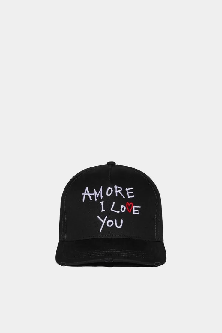 Dsquared2 Amore I Love You Baseball Cap>Donna Cappelli