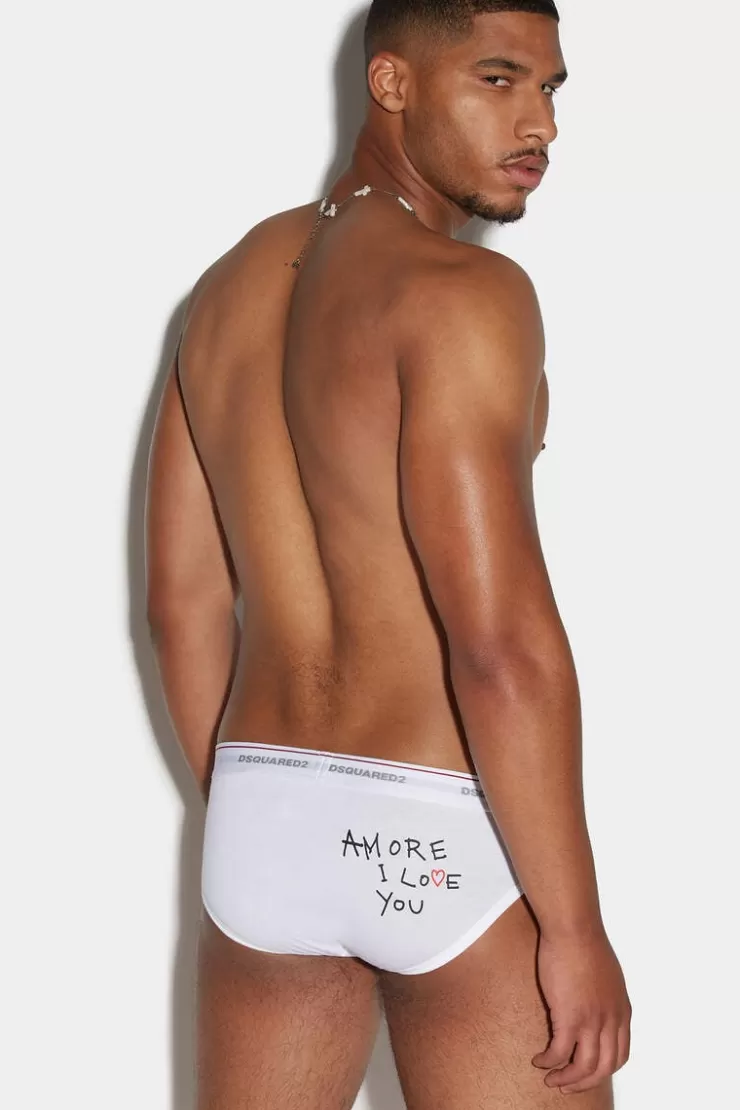 Dsquared2 Amore I Love You Brief>Uomo Intimo