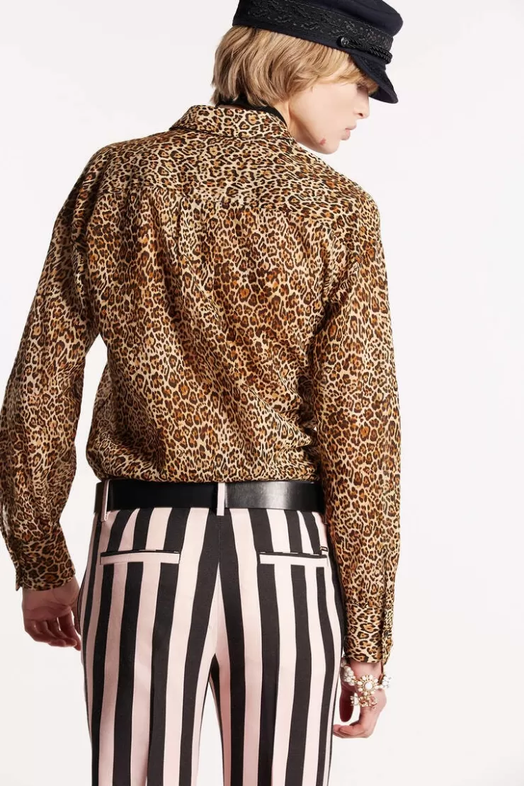 Dsquared2 Animal Print Long Sleeve Fluid Top>Donna Top & T-Shirt