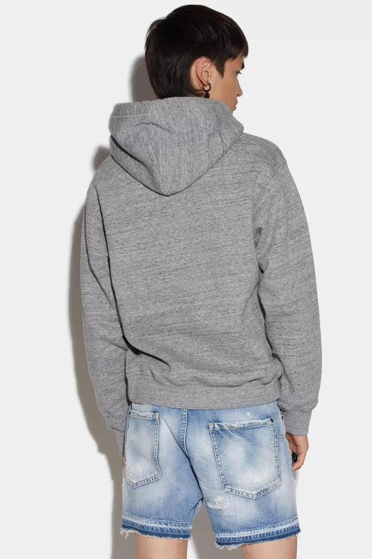 Dsquared2 Be Icon Cracked Hoodie>Uomo Felpe