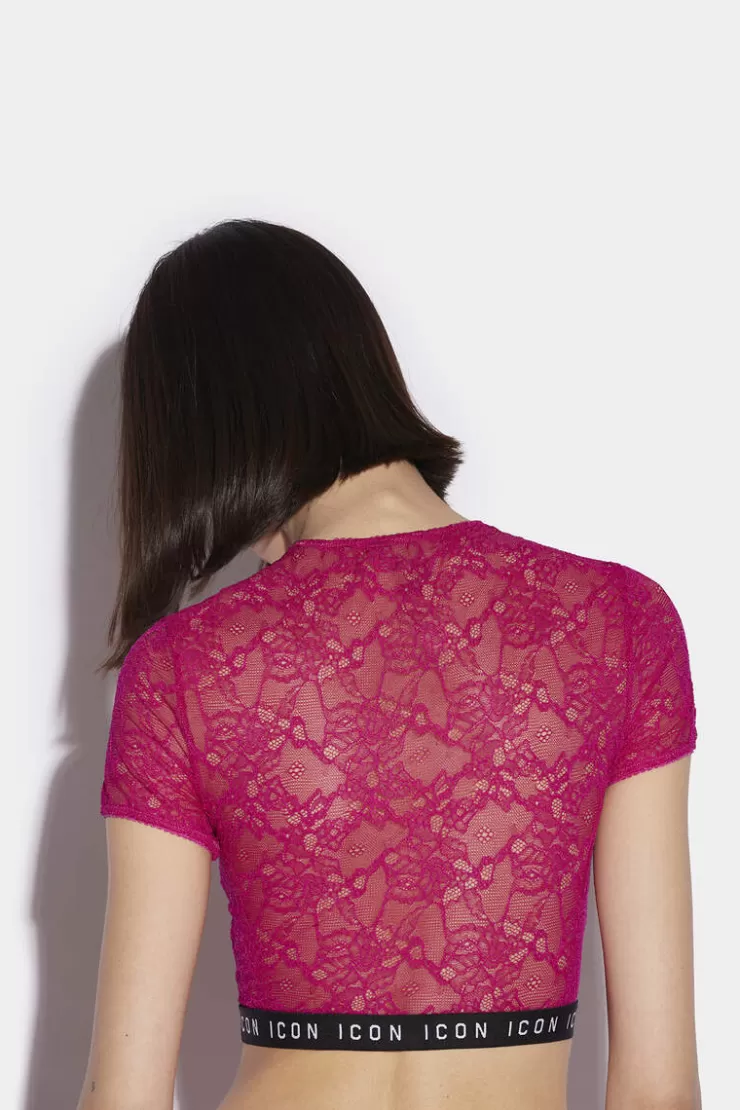 Dsquared2 Be Icon Crop Top>Donna Intimo