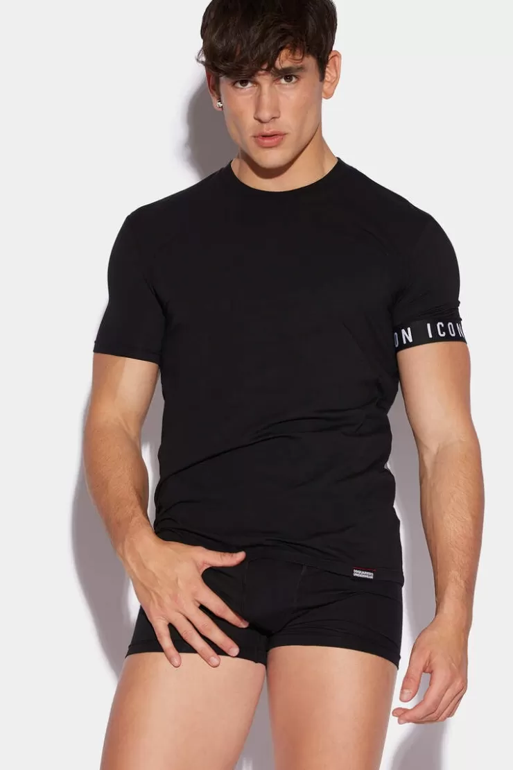 Dsquared2 Be Icon Round Neck T-Shirt>Uomo Intimo