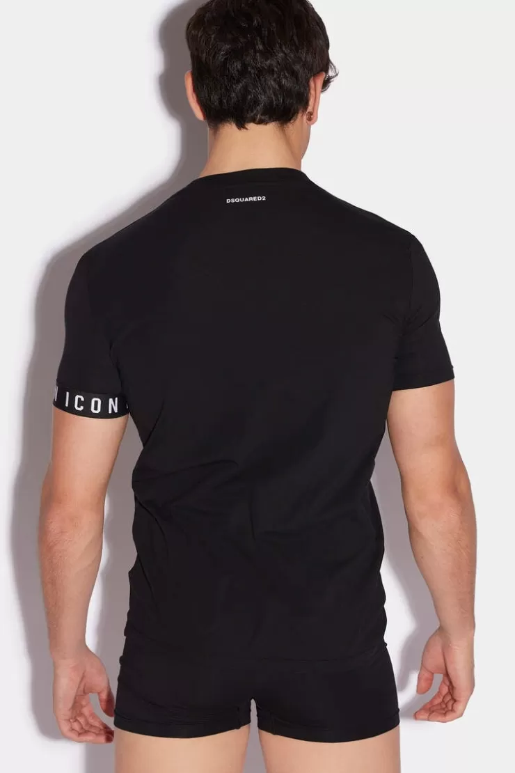 Dsquared2 Be Icon Round Neck T-Shirt>Uomo Intimo