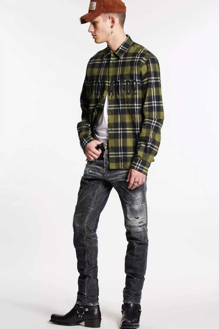 Dsquared2 Black Ripped Wash Cool Guy Jeans>Uomo Jeans