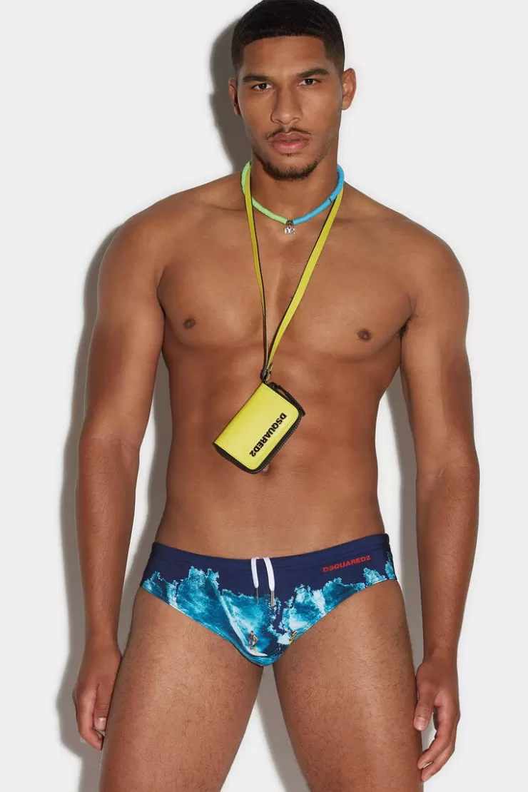 Dsquared2 Botanic Goth Swim Brief>Uomo Costumi