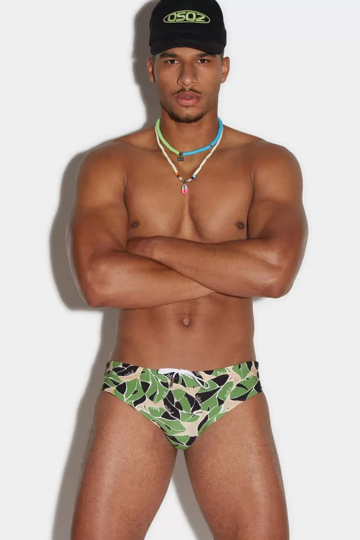 Dsquared2 Botanic Goth Swim Brief>Uomo Costumi
