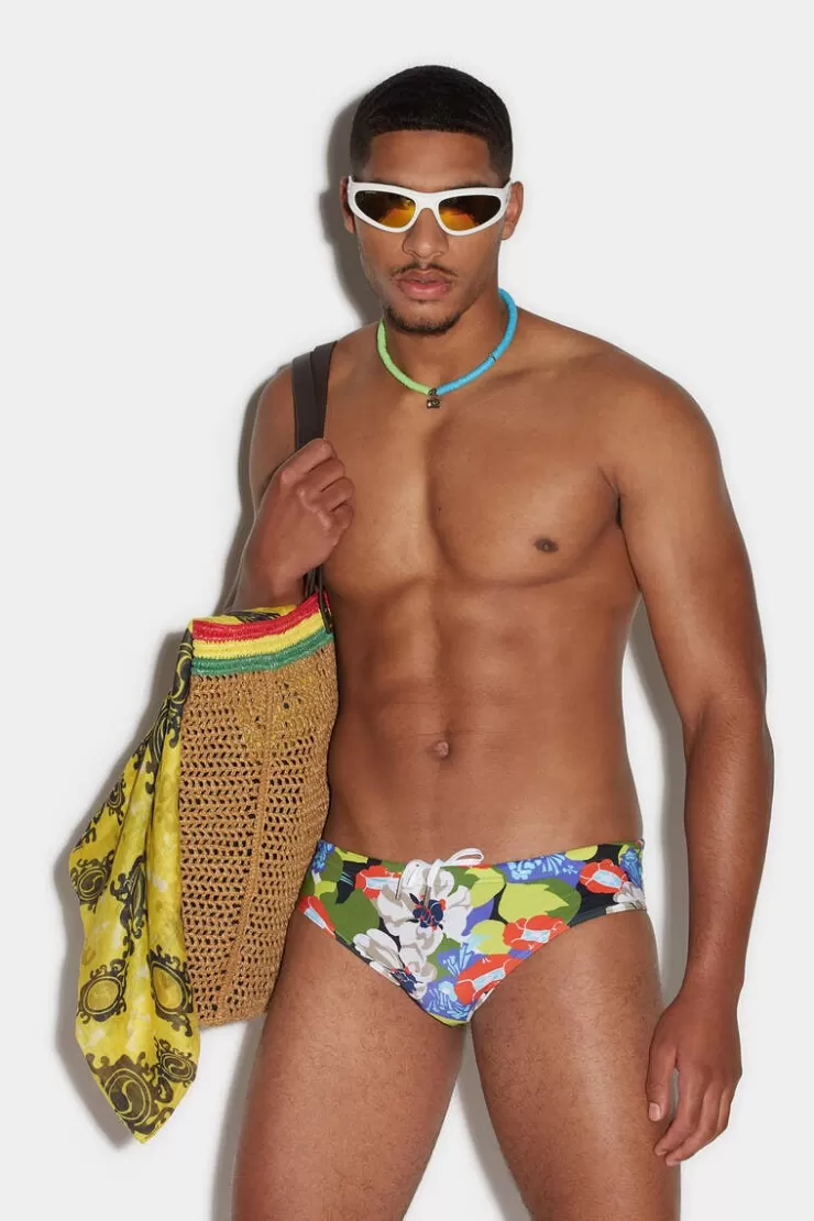 Dsquared2 Botanic Goth Swim Brief>Uomo Costumi
