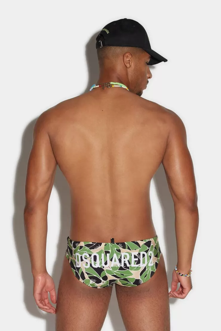 Dsquared2 Botanic Goth Swim Brief>Uomo Costumi