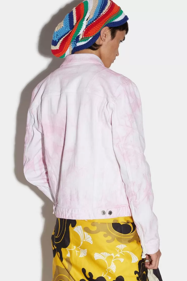 Dsquared2 Classic Tie & Die Jean Jacket>Uomo Cappotti & Giubbotti