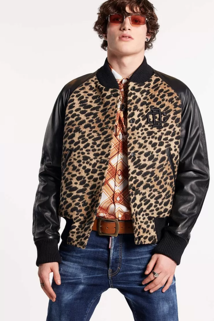 Dsquared2 College Bomber Jacket>Uomo Cappotti & Giubbotti