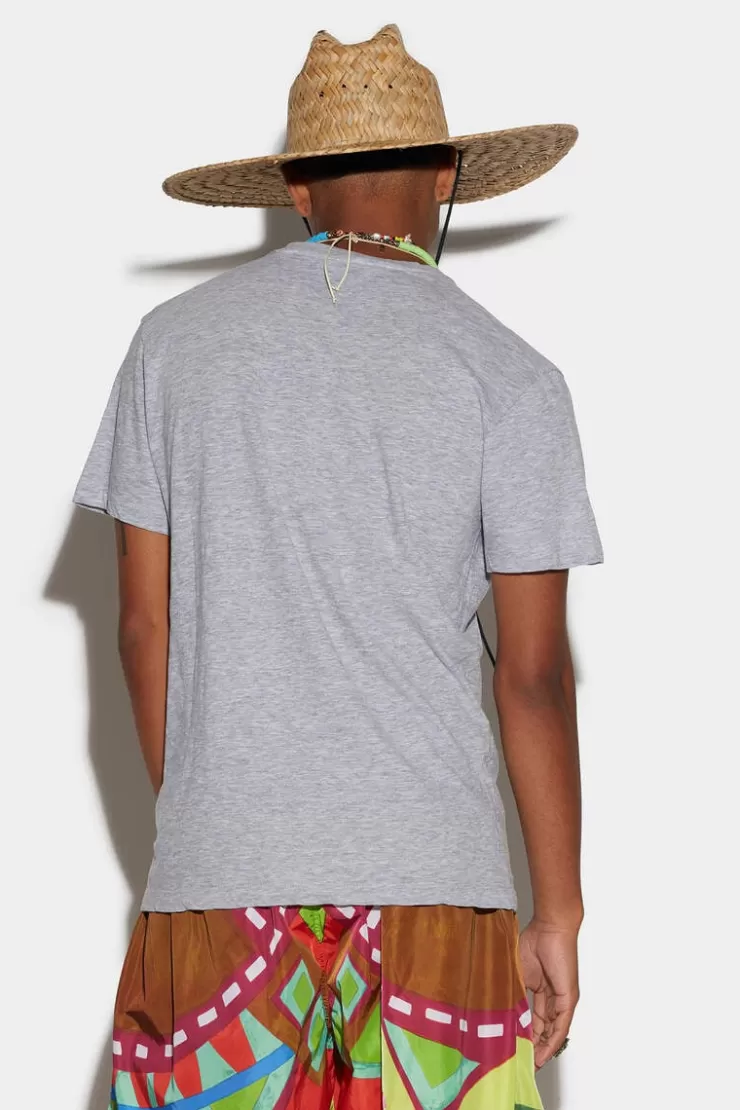 Dsquared2 D2 Cartoon Surfer Cool T-Shirt>Uomo T-Shirt & Polo