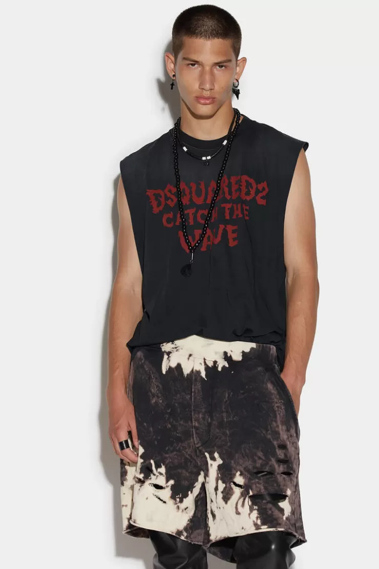 Dsquared2 D2 Catchthewave Iron Tank Top>Uomo T-Shirt & Polo