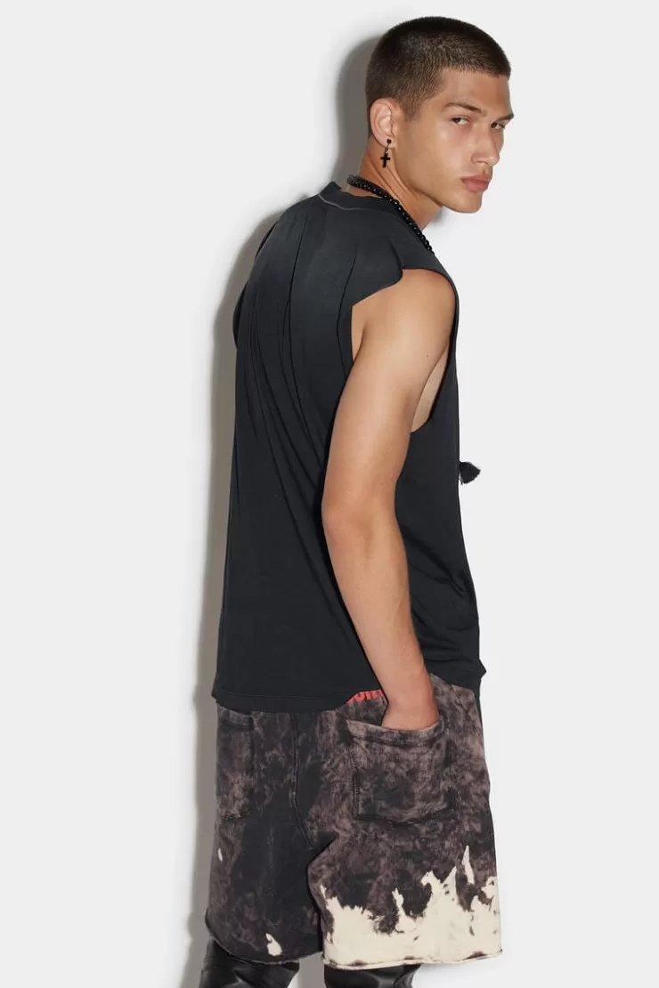 Dsquared2 D2 Catchthewave Iron Tank Top>Uomo T-Shirt & Polo