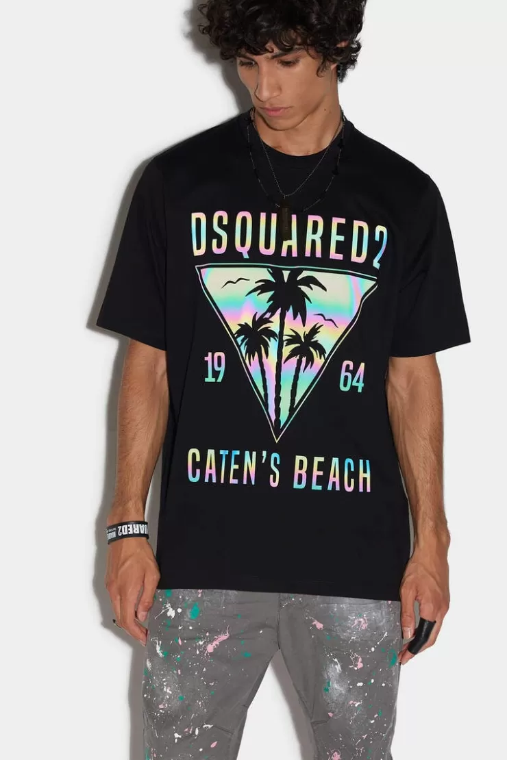 Dsquared2 D2 Caten'S Beach Slouch T-Shirt>Uomo T-Shirt & Polo