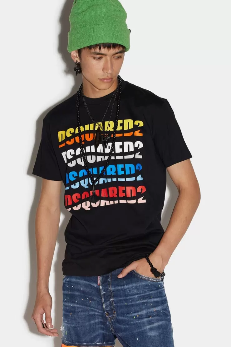 Dsquared2 D2 Color Wave Cool T-Shirt>Uomo T-Shirt & Polo