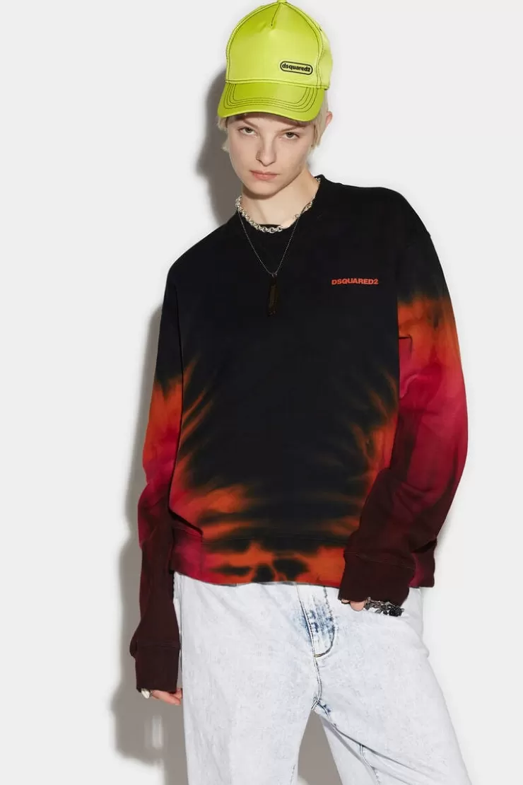 Dsquared2 D2 Flame Cool Sweatshirt>Donna Felpe
