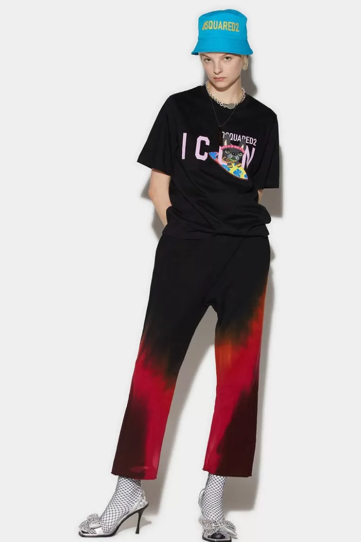 Dsquared2 D2 Flame Pants>Donna Pantaloni