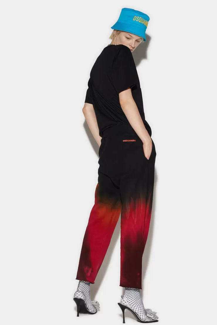 Dsquared2 D2 Flame Pants>Donna Pantaloni