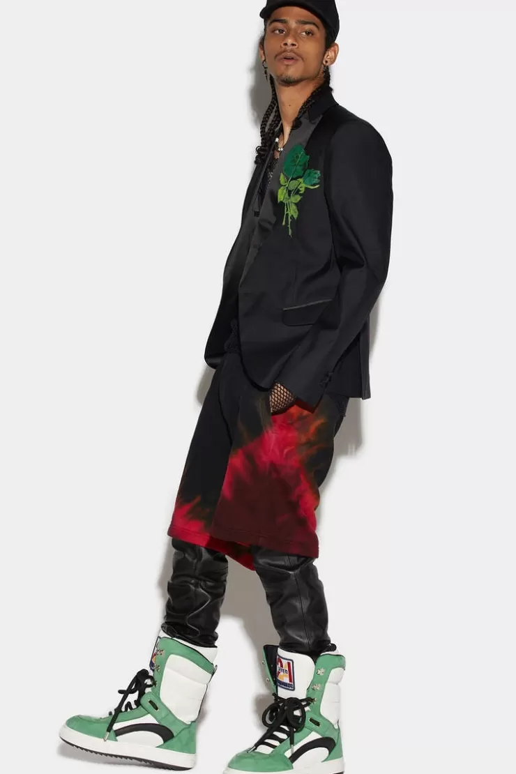Dsquared2 D2 Flame Relax Shorts>Uomo Pantaloni Corti