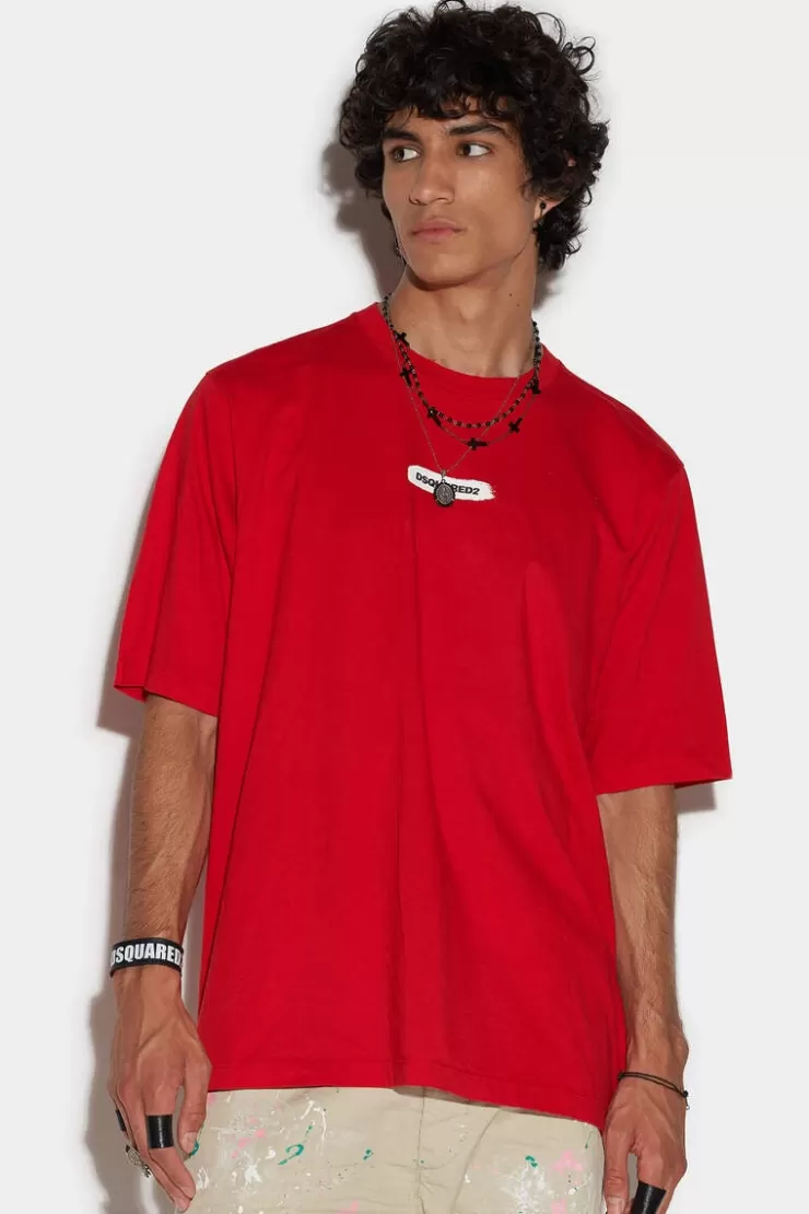 Dsquared2 D2 Front Logo Skater T-Shirt>Uomo T-Shirt & Polo