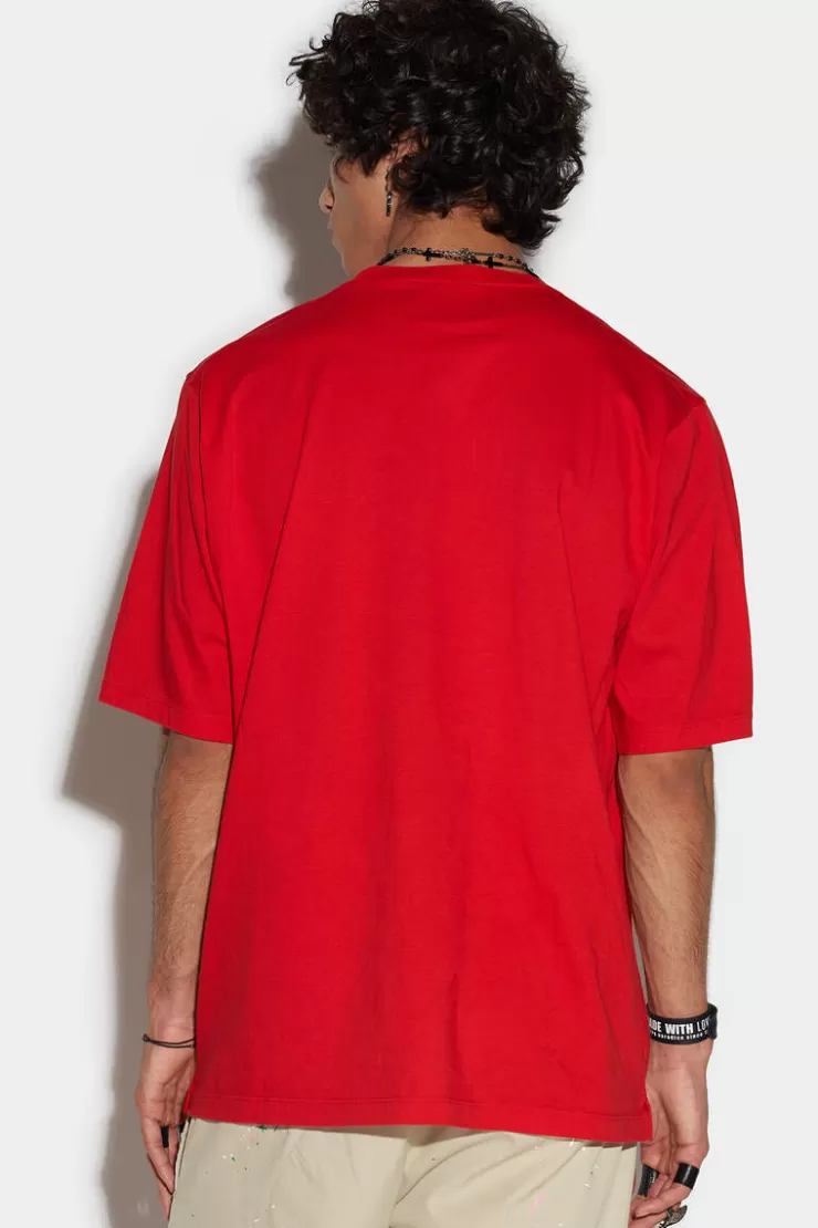 Dsquared2 D2 Front Logo Skater T-Shirt>Uomo T-Shirt & Polo