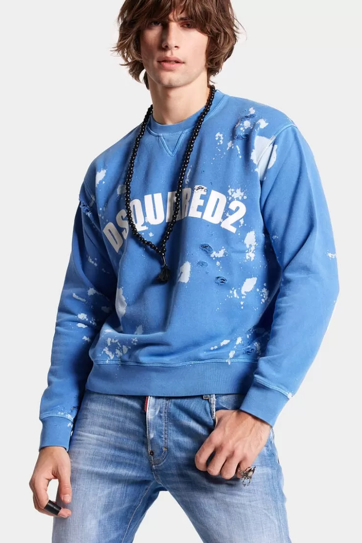 Dsquared2 D2 Goth Foam Cool Sweatshirt>Uomo Felpe
