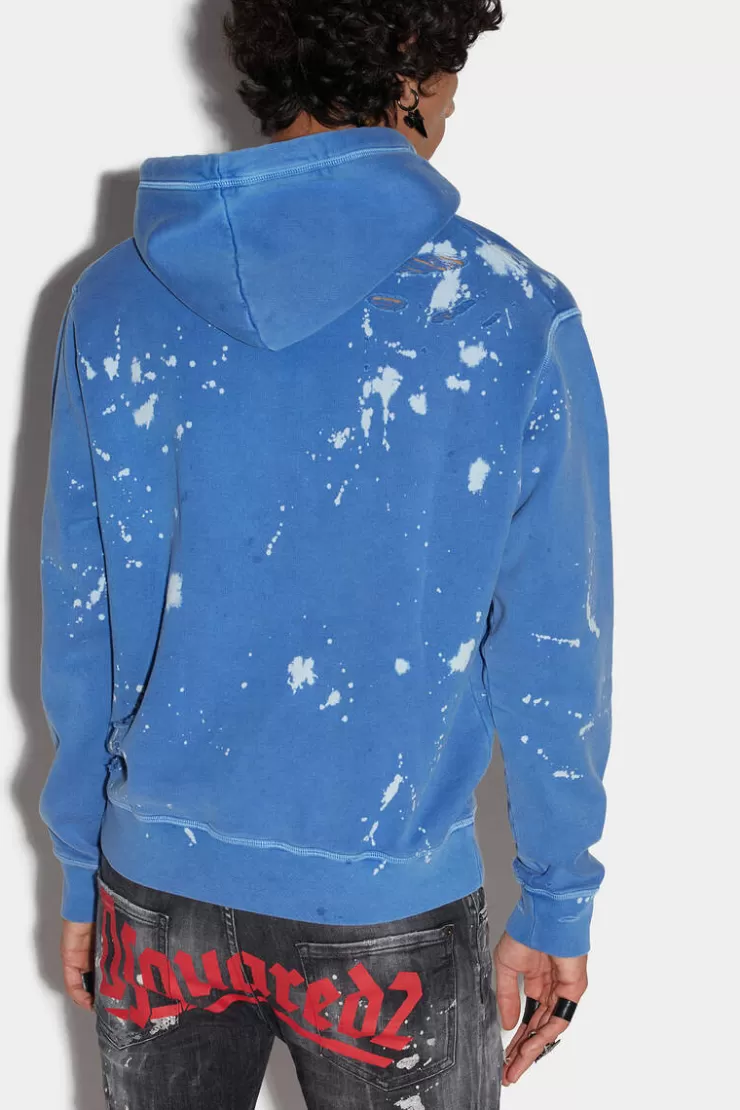 Dsquared2 D2 Goth Foam Hoodie>Uomo Felpe