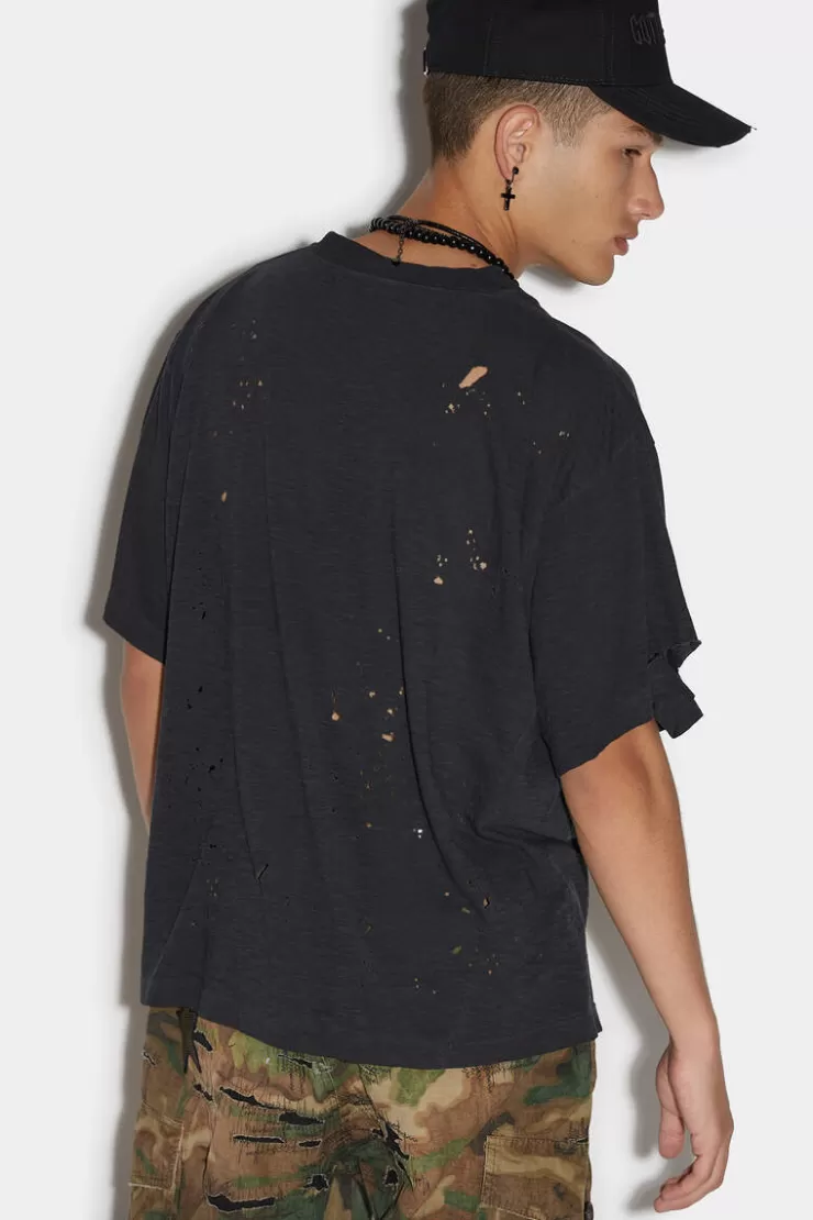 Dsquared2 D2 Goth Iron T-Shirt>Uomo T-Shirt & Polo