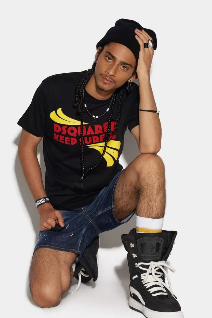 Dsquared2 D2 Keep Surfing Cool T-Shirt>Uomo T-Shirt & Polo