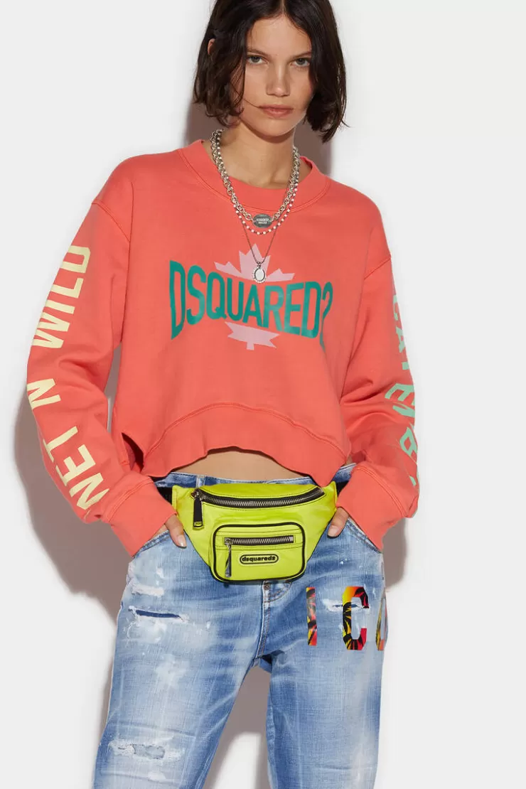 Dsquared2 D2 Leaf Cut Sweatshirt>Donna Felpe