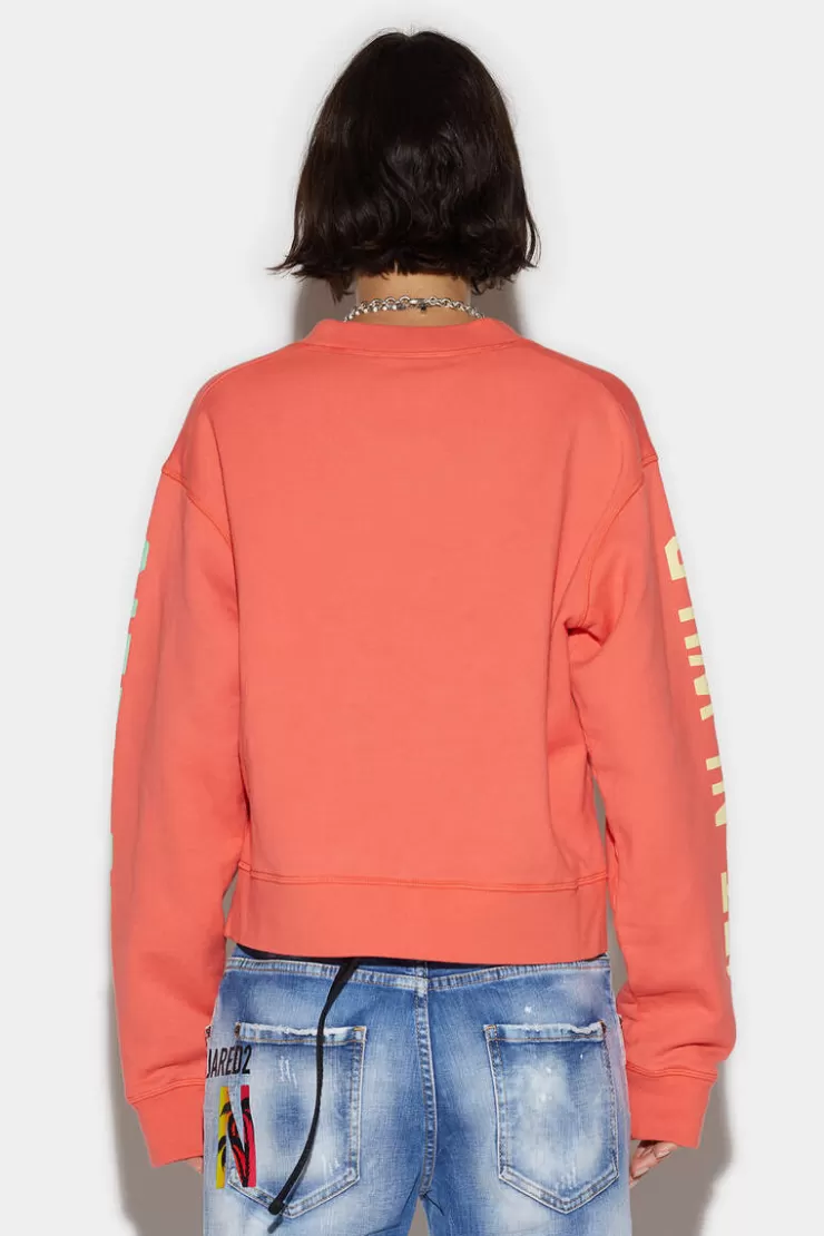 Dsquared2 D2 Leaf Cut Sweatshirt>Donna Felpe