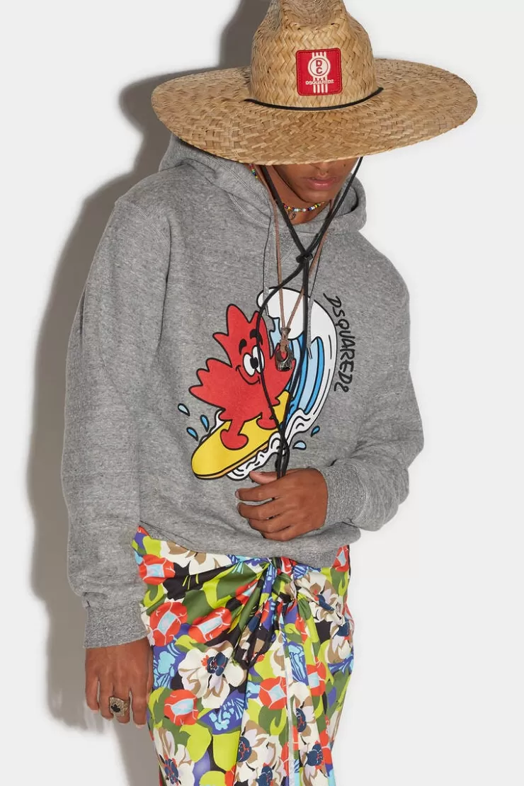 Dsquared2 D2 Maple Surf Cool Hoodie>Uomo Felpe