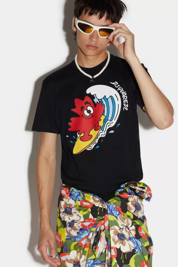 Dsquared2 D2 Maple Surf Cool T-Shirt>Uomo T-Shirt & Polo
