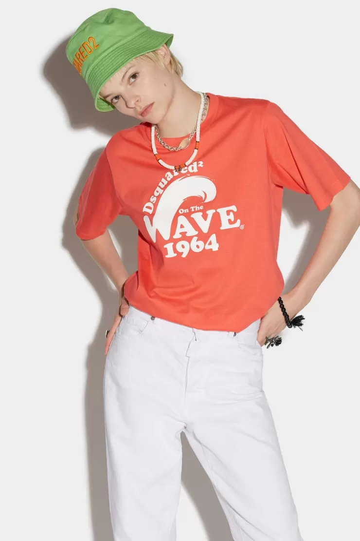 Dsquared2 D2 On The Wave Easy T-Shirt>Donna Top & T-Shirt