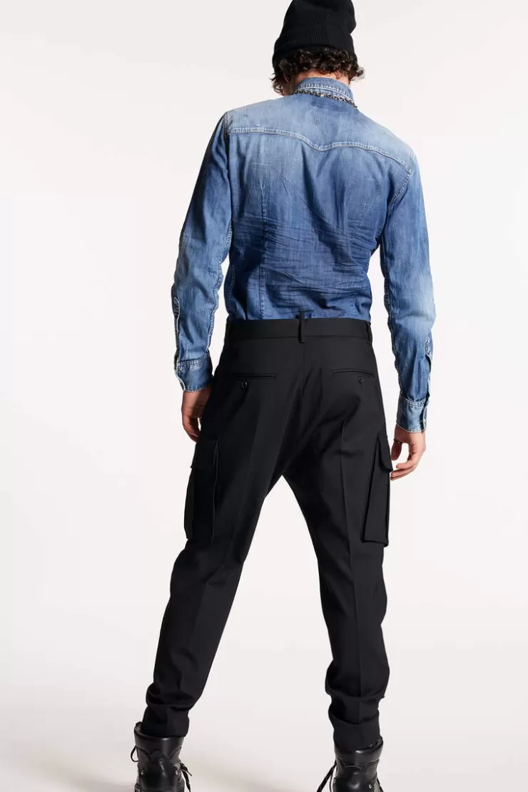Dsquared2 D2 One Pleat Aviator Pants>Uomo Pantaloni