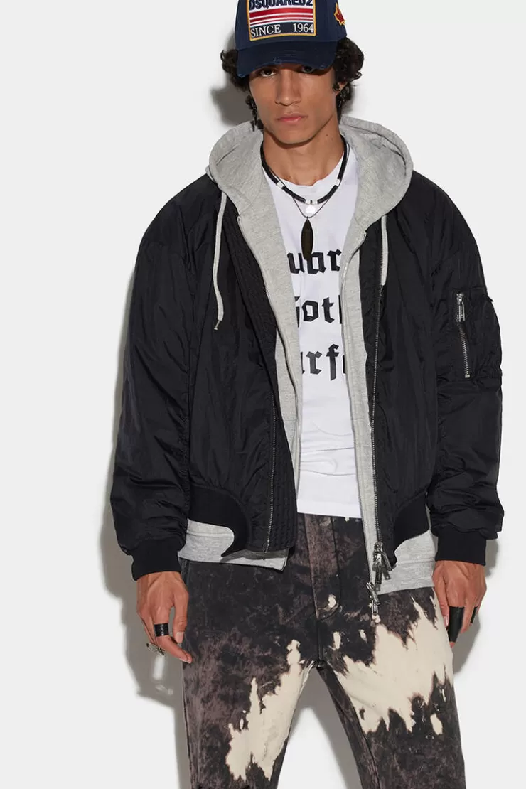 Dsquared2 D2 Onthewave Dropped Shoulder Bomber>Uomo Cappotti & Giubbotti