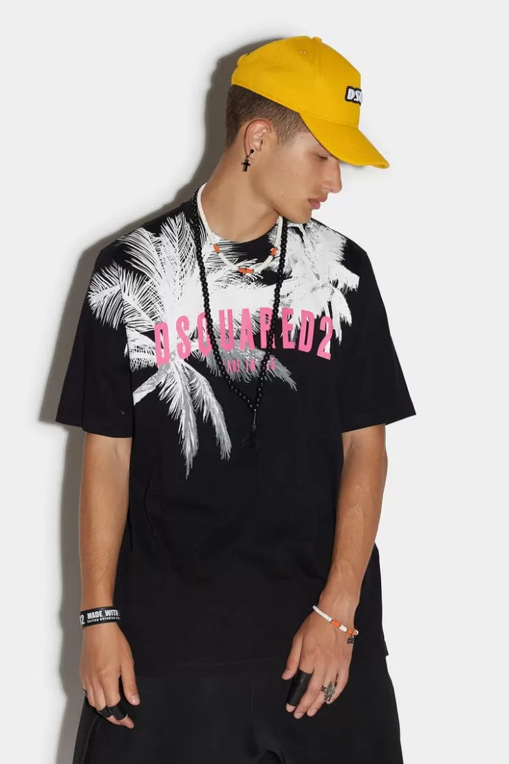 Dsquared2 D2 Palms Slouch T-Shirt>Uomo T-Shirt & Polo