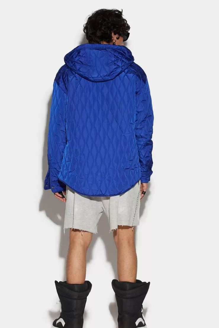Dsquared2 D2 Quilted Dropped Military Jacket>Uomo Cappotti & Giubbotti