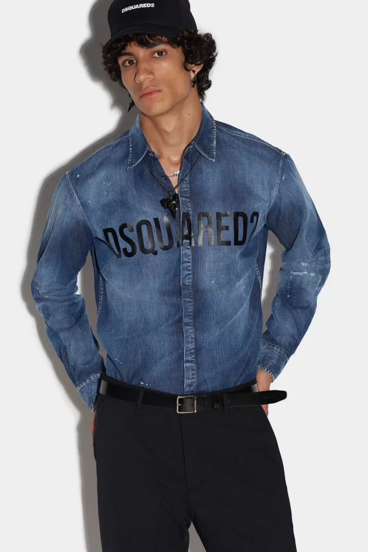Dsquared2 D2 Relaxed Dan Shirt>Uomo Camicie