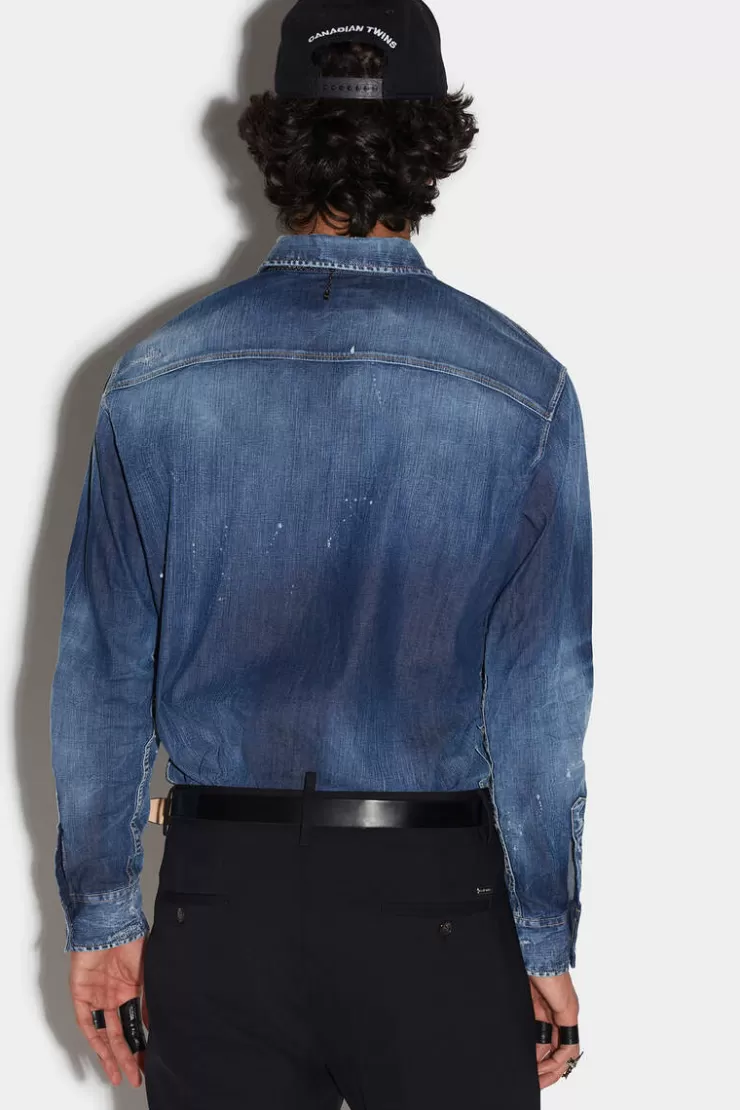 Dsquared2 D2 Relaxed Dan Shirt>Uomo Camicie