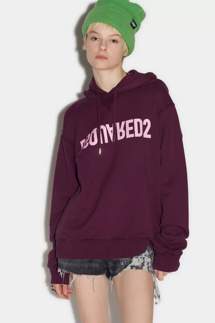 Dsquared2 D2 Reverse Cool Hoodie>Donna Felpe