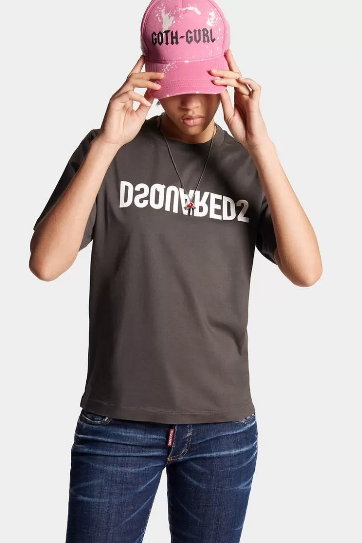 Dsquared2 D2 Reverse Easy T-Shirt>Donna Top & T-Shirt
