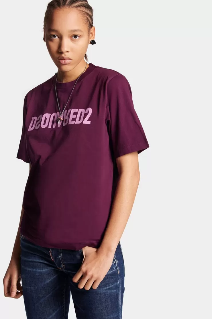 Dsquared2 D2 Reverse Easy T-Shirt>Donna Top & T-Shirt