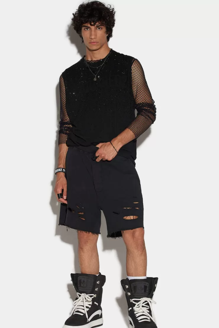 Dsquared2 D2 Reverse Long Arnold Shorts>Uomo Pantaloni Corti