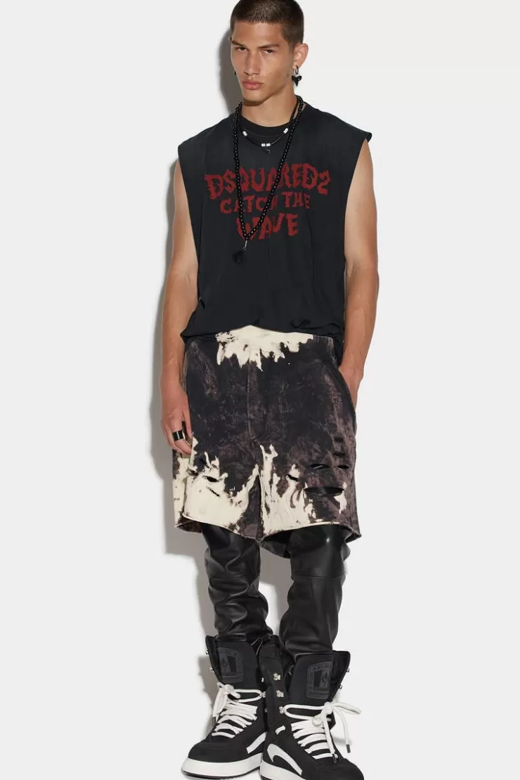 Dsquared2 D2 Reverse Tie&Dyed Long Arnold Short>Uomo Pantaloni Corti