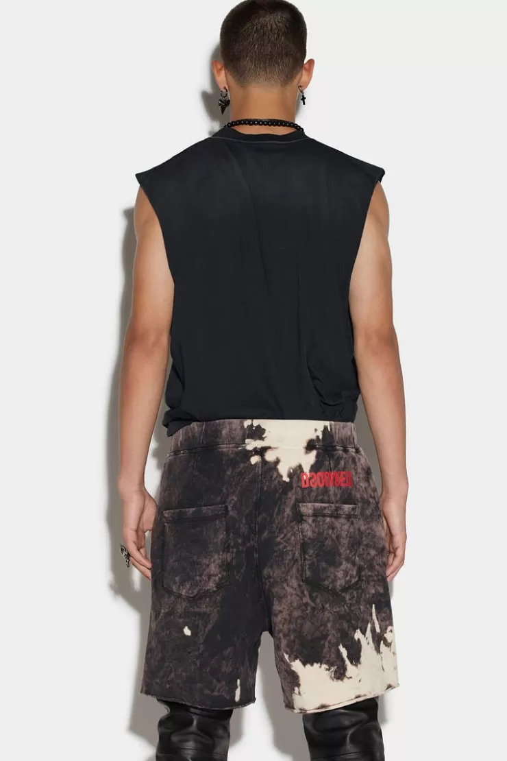 Dsquared2 D2 Reverse Tie&Dyed Long Arnold Short>Uomo Pantaloni Corti