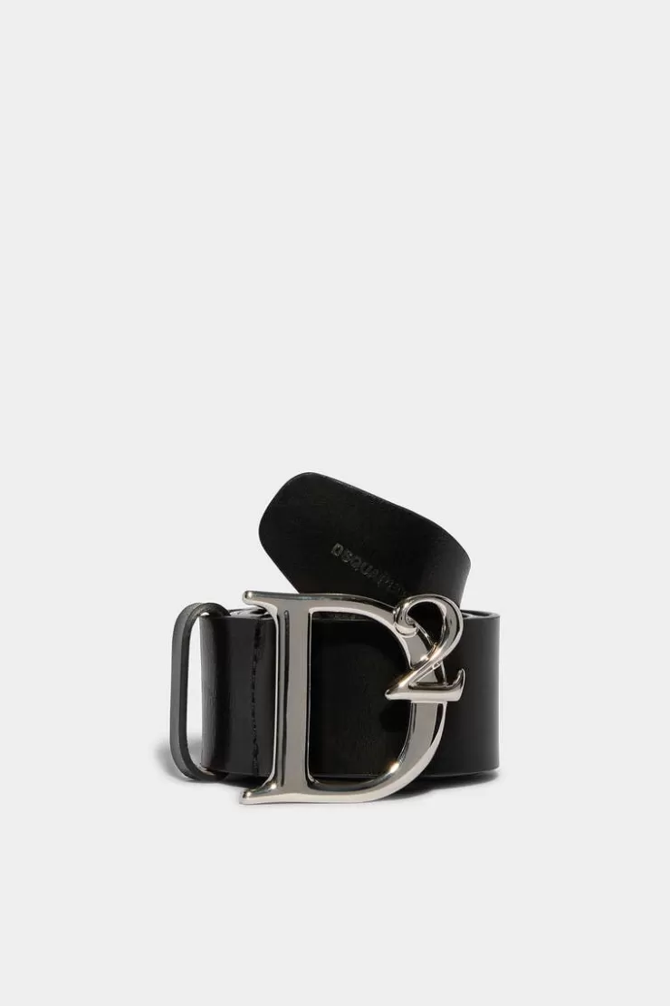 Dsquared2 D2 Statement Plaque Belt>Uomo Cinture